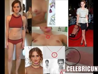 Nude Celebrity Fappening Emma Watson Tits &amp; Shaved Pussy Bath