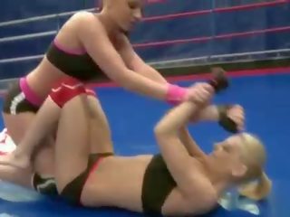 Beautiful lesbian girls fighting