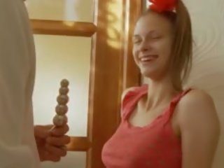 Busty Russian Teen Having Analhole Dildoed