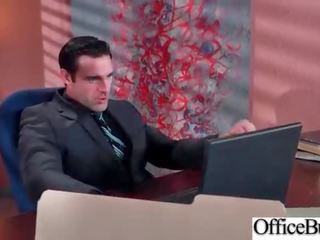 Round Big Tits Girl (Ava Addams &amp; Riley Jenner) Get Banged In Office clip-12