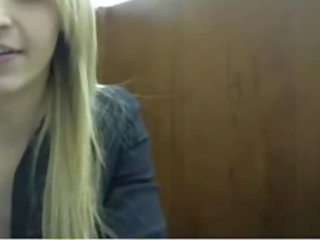 Busty Blonde Webcam Fun In Public