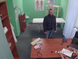 Patient without sense fucks blonde nurse