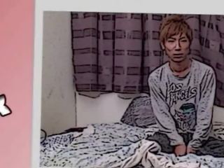 18 rok starý japonské žmurk skrutkované ťažký podľa falošný penis