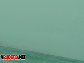 Tanned pierced marvelous babeh getting recorded on the nudist pantai porno videos