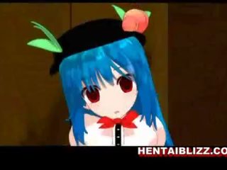 Servitù 3d hentai cutie prende frustato e culo iniezione con un clistere