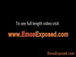 Homoszexuális emo bemutató övé nagy pöcs -ban önarckép által emosexposed