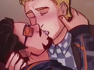 Fer homme x capitaine amérique - tony stark x steve rogers stony merveille gai sexe