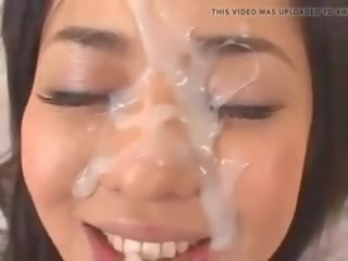 Warga asia gadis suka air mani pada beliau cantik muka, lucah cd