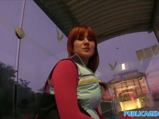 PublicAgent redhead takes it from behind