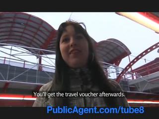 PublicAgent Amateur cameraman fills her tight pussy with cum