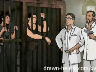 Archer hentai - penjara seks dengan lana