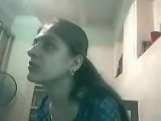 Preggo indian chick has webcam sex