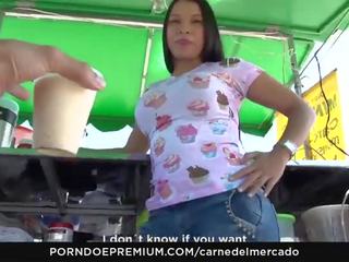 Carne del mercado - seksuālā kārdinoša kolumbijas sara restrepo pacēla augšup un fucked grūti