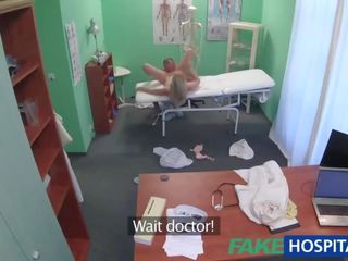 FakeHospital Cute blonde patient gets pussy exam then fucked hard by doctor