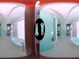 Wetvr การอาบน้ำ ลดา เติม ขึ้น ขั้นตอน น้องสาว ใน vr pov