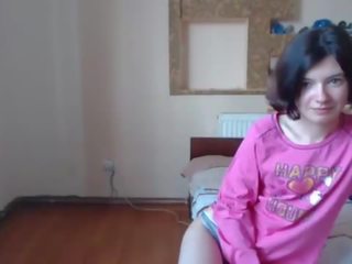 Russian amateur shows her anorexic body and fingers her ass (New! 9 Dec 2017)