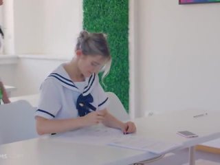 ULTRAFILMS LEGENDARY Eva Elfie is Super Hot in a Schoolgirl Outfit, Seducing her Teacher to Fuck