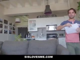 Sislovesme - حار step-sis الملاعين على حد سواء step-brothers