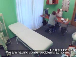 Euro amateur sucks and fucks her doctor