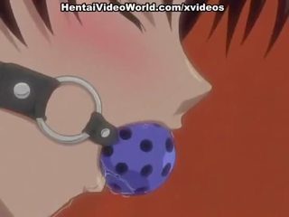 Hardcore hentai sex with strap-on