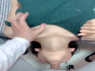 Asian Girl Getting a Throat Fuck all the Way in: HD Porn d0