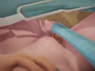 Futa frysta - elsa blir creampied av anna - 3d porr