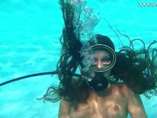 Nora shmandora underwater dildo action, porno 0f