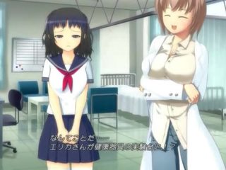 Anime cutie v školské uniforma masturbovanie pička
