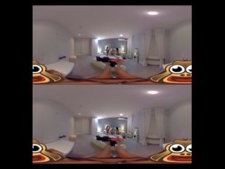 Vr 色情 熱 女同志 狂歡 在 360