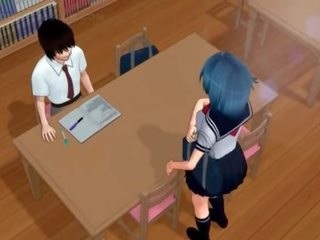 Malakas ang katawan hentai istudyante fucks malaki dildo sa library