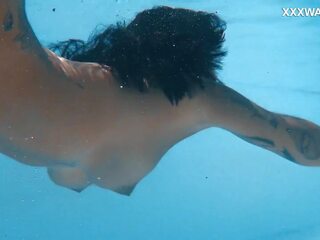 Venezuelan beauty alluring underwater showcase