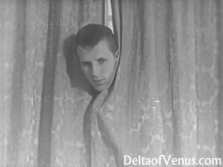 Vintáž porno 1950s sexuálny sliedič súložiť