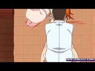 Japońskie hentai dostaje masaż w jej analny i cipka przez doktor
