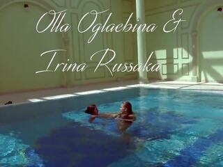 Olla Oglaebina and Stefanie Moon – Sexy Nude Girls in the Pool