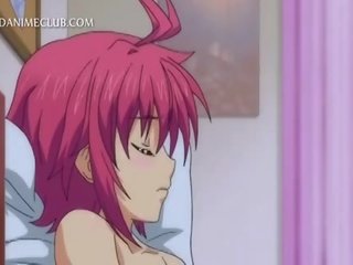 Vigoroso hentai cutie masturbare suo affamata fica