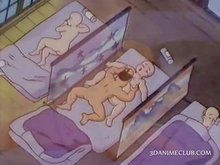 Lakuriq anime murgeshë duke pasur seks për the i parë kohë