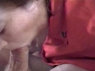 Wife Sucking Cock With Mouth Full Of Cum