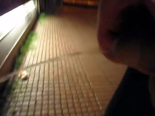 Flash my teen dick outside station and starts pissing