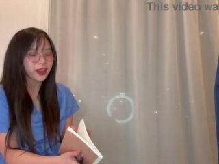 Creepy Doctor Convinces Young Medical Intern Korean Girl to Fuck to Get Ahead