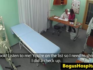 Real amateur licked out by her doctor