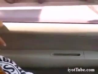 Asian girl fingering in car from iyottube