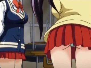 エロアニメ 学校 ベイブ 女 からかわ ととも​​に a なめる アップスカート