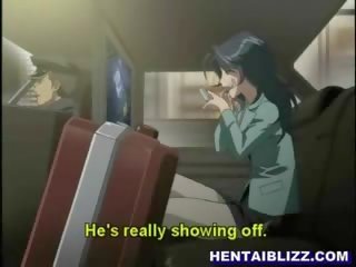 A gun in mouth makes hentai girls pussy wet
