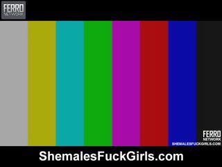 Awesome shemales fuck girls vid with sange porno stars andreia, julia, milena