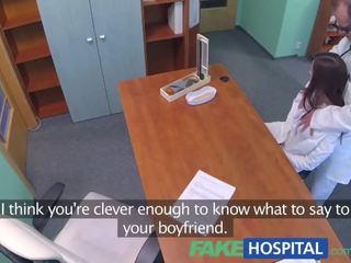 FakeHospital Sexy graduate gets licked and fucked on doctors desk for a job