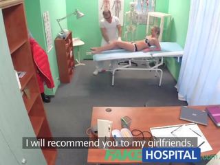 FakeHospital Hot blonde loves the doctors muscles and smooth talking charm