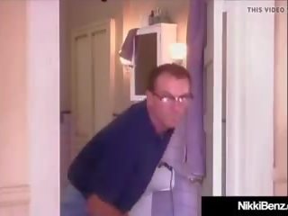 Horny Canadian Nikki Benz Fucked & Spied on by Peeping