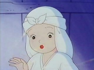 Naked anime nun having sex for the first time