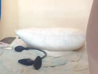 Big Ass Swallows Huge Dildo on Webcam, Porn 6a