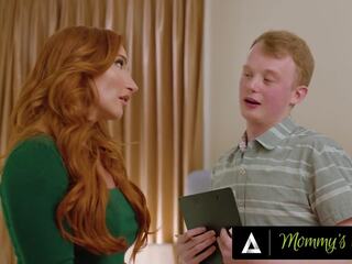 Mommys boy - grumpy stepson gets aroused while measuring pawg milf sophia lockes великий груди